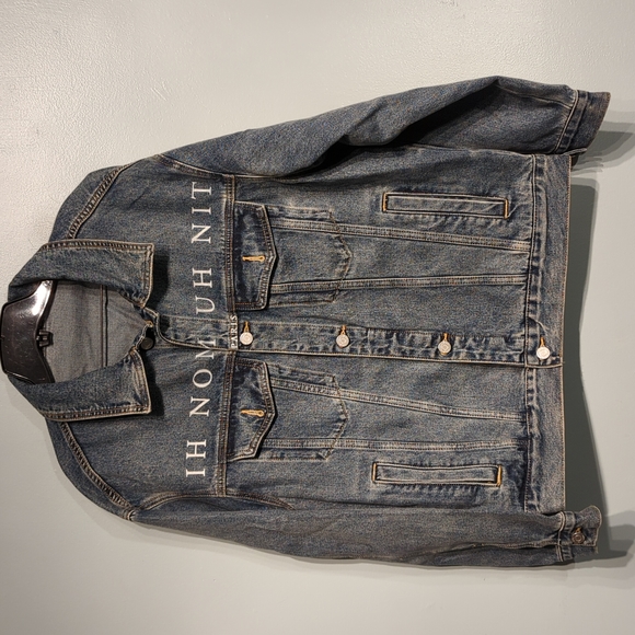 NWOT IH NOM UH NIT denim jacket size XL Rare - Picture 1 of 7